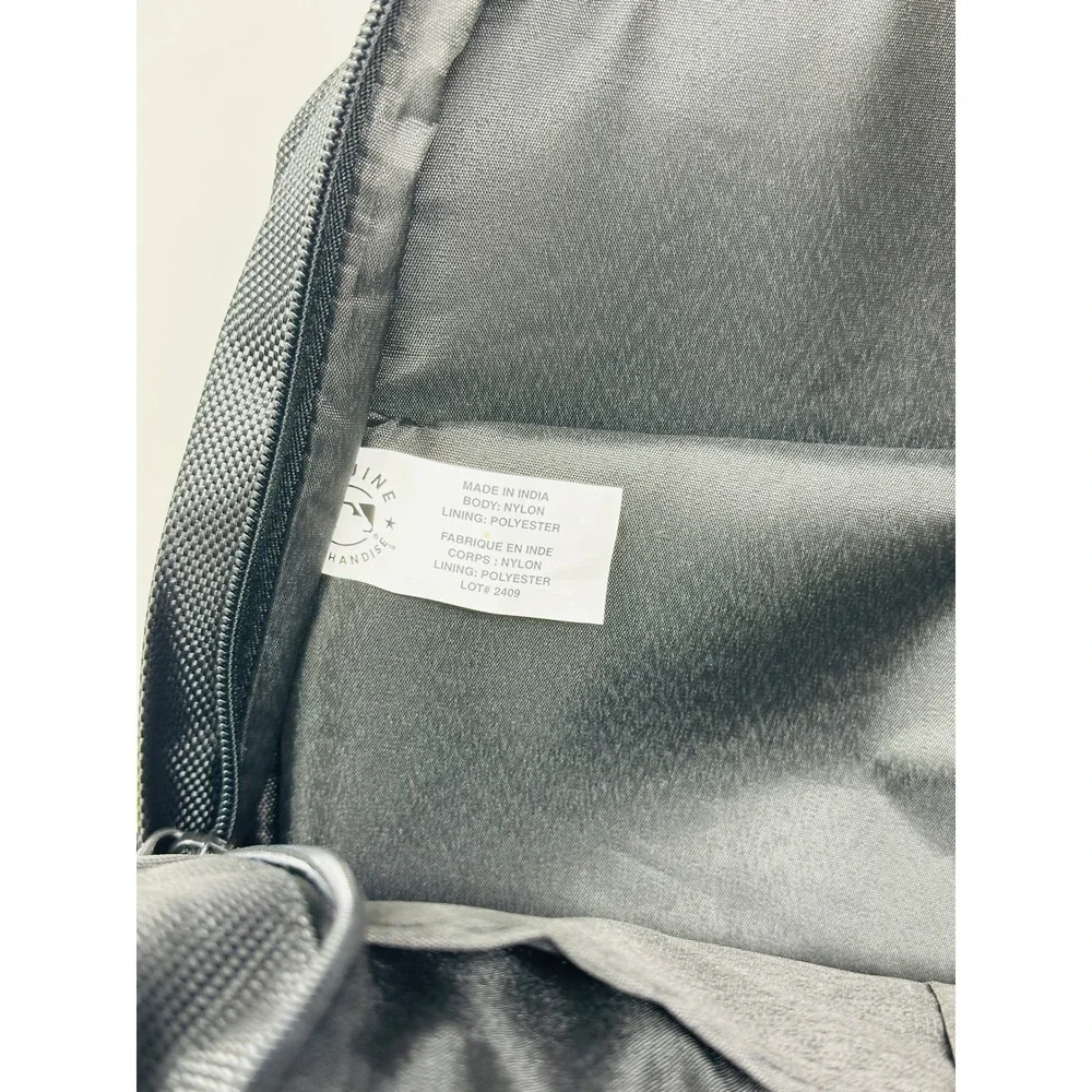 Los Angeles Dodgers LA Backpack Black Gray Mesh Pockets Officially Licensed